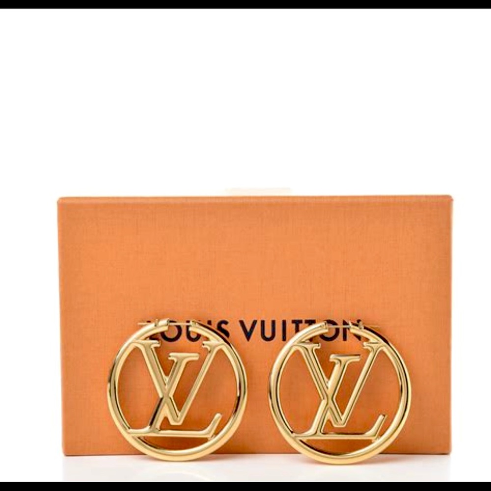 BRAND NEW LOUIS VUITTON GOLD HOOPS